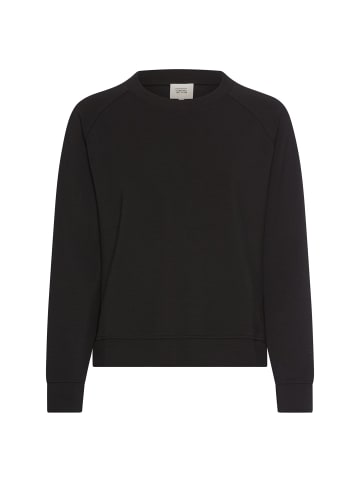 Camel Active Sweatshirt mit Raglanärmeln in Schwarz