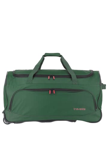 travelite Basics Fresh - Rollenreisetasche 71 cm in dunkelgrün