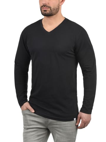 !SOLID Langarmshirt in schwarz