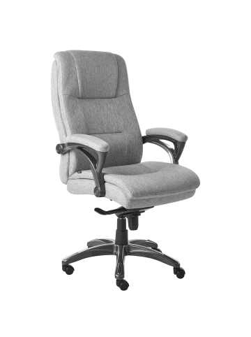 Beliani Chefsessel MAGNUS in Grau/Schwarz - (W) 70 x (H) 116 x (L) 70 cm