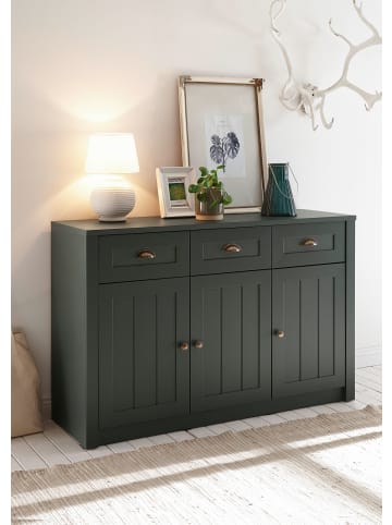 Feldmann-Wohnen Sideboard Ascot grün 130 / 43 / 86cm