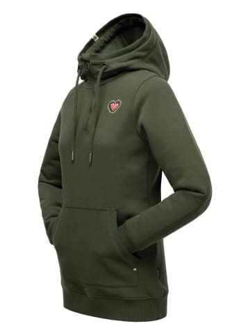 Navahoo Kapuzensweatshirt Zauberelfe in Dark Olive