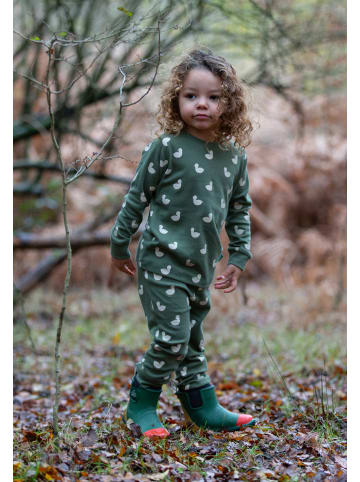 Little Green Radicals Pyjama aus Bio-Baumwolle in Grün