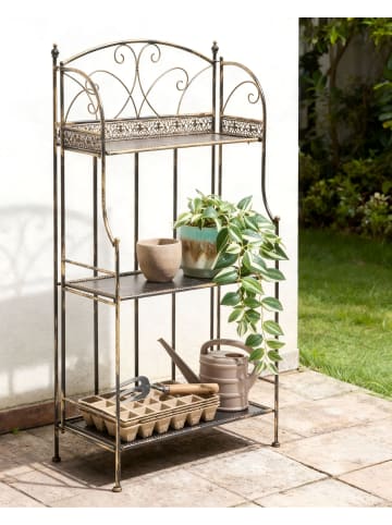 Beliani Badezimmerregal VILLADOSE in Schwarz - (W) 60 x (H) 117 x (L) 30 cm