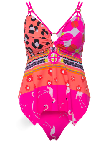 Ulla Popken Tankini in neon berry