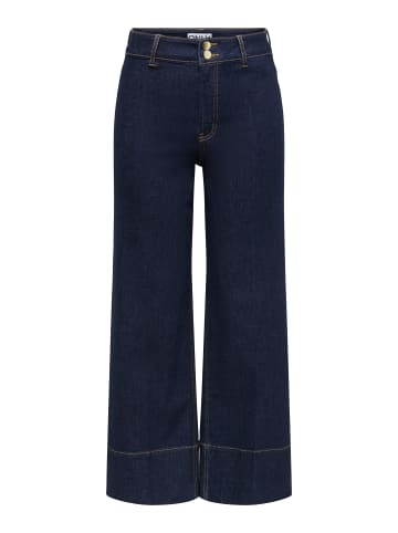 ONLY Jeans mit weitem Bein in Dark Blue Denim