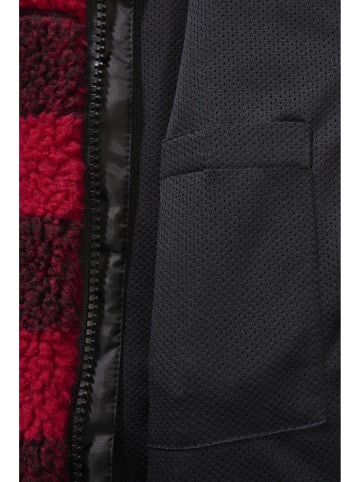 Brandit Fleece Jacket in red/black
