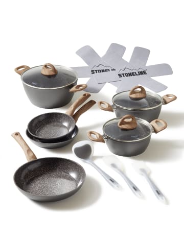 Stoneline CERAMIC Back to Nature Kochgeschirr-Set 14-tlg., in Anthrazit