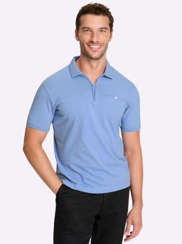 WITT WEIDEN Kurzarm-Poloshirt in bleu