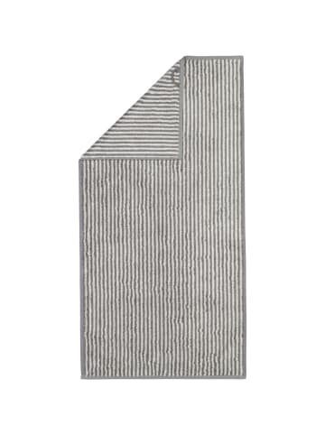 Cawö Cawö Handtücher Two-Tone Stripes 480 schiefer - 77 in schiefer - 77