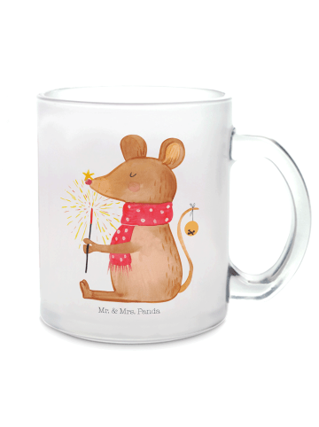 Mr. & Mrs. Panda Kaffeetasse Maus Weihnachten ohne Spruch in Transparent