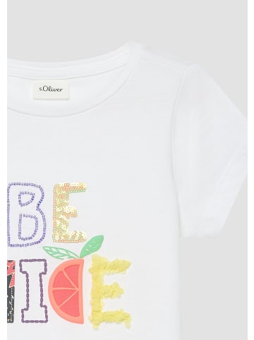 s.Oliver T-Shirt in 0100_weiß