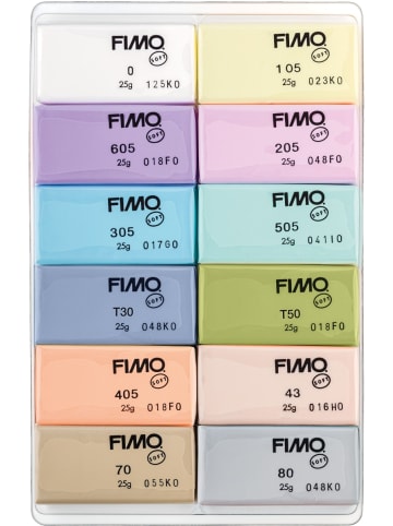 Staedtler Modelliermasse Fimo soft -Pastel Colours- sortiert 12x 25g