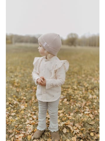 leevje Schlag-Leggings mit Schleife aus Bio-Baumwolle in soft green