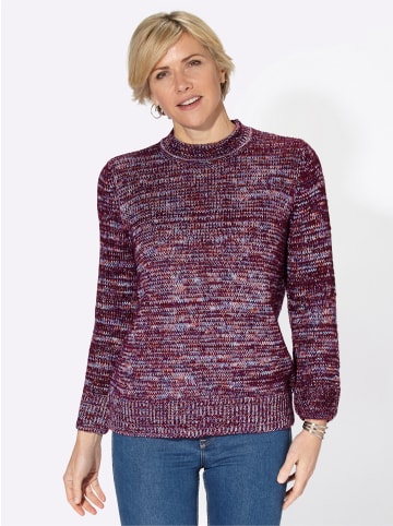 WITT WEIDEN Stehkragenpullover in brombeer-meliert