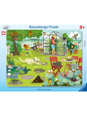 Ravensburger Ravensburger Kinderpuzzle - Unser Garten - 12 Teile Rahmenpuzzle für Kinder...