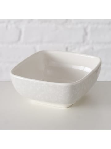 Boltze Schüssel SANELA, quadratisch in Weiß, (B) 9 x (H) 4 x (L) 9 cm