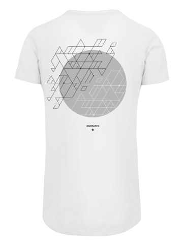 F4NT4STIC Long Cut T-Shirt Geometrics Grau in weiß