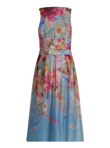 Vera Mont Cocktailkleid mit Blumenprint in Blue/Rosé