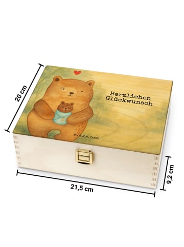 Mr. & Mrs. Panda Teebeutel Aufbewahrung Bär Baby Design mit Spruch in Weiß