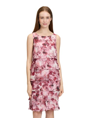 Vera Mont Cocktailkleid mit Volant in Dark Red/Red