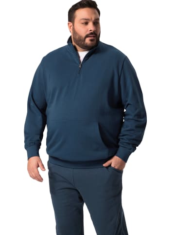 Men Plus Sweatshirt in tiefseeblau