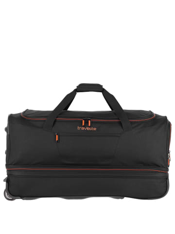 travelite Basics - Rollenreisetasche 98/119L 70 cm erw. (bordeaux) in schwarz