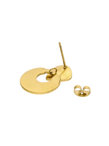 usha WHITE LABEL Women Earrings With Butterfly Clutch in Gold
