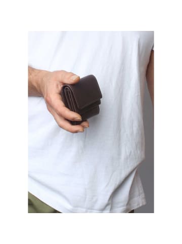 VARGU Echtleder Geldbörse MELQUIN 1 in brown