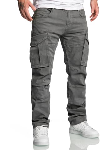 Amaci&Sons Cargo Jogger-Chino WYATT in Dunkelgrau