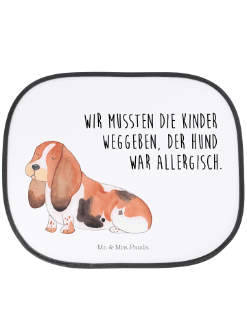 Autoscheibensonnenschutz Hund Basset Hound mit ... in Weiß
