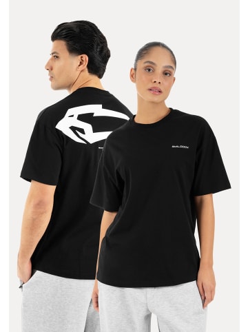 SMILODOX Unisex Oversize T-Shirt Tane in Schwarz
