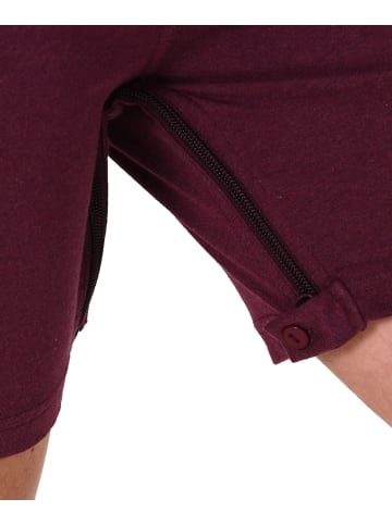 NORMANN kurzarm Pflegeoverall Reißverschluss - 62734 in beere