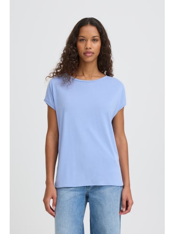 ICHI Kurzarm-Bluse IHLIKE Regular fit in Bel Air Blue