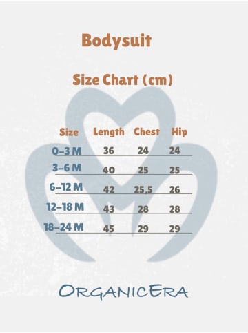 OrganicEra Baby Langarmbody in Aqua Melange
