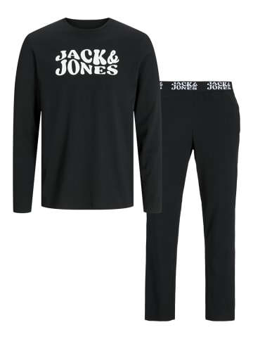 JACK & JONES Junior Loungewear Set JACELTON LS TEE AND PANTS SET JNR in black