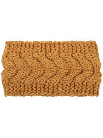 styleBREAKER Strick Stirnband in Curry