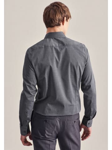 Seidensticker Business Hemd Slim in Schwarz