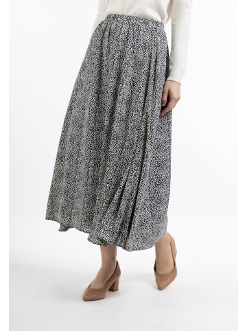 DreiMaster Klassik Damen Maxirock in Schwarz Weiss