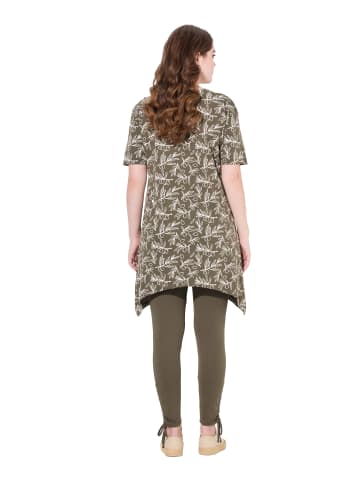 Ulla Popken Longshirt in khakibraun