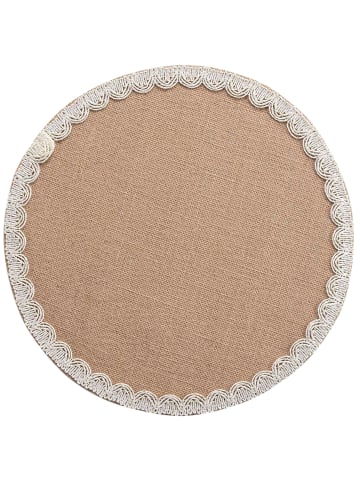 Douceur d’Intérieur Platzset aus Jute DARLA, 1 St. in Beige, Ø 38 cm