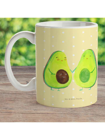 Mr. & Mrs. Panda Tasse Avocado Pärchen ohne Spruch in Gelb Pastell