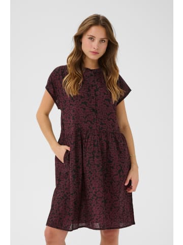 Kaffe Kleid KAbeathe Regular fit in Fudge/Black Flower Print