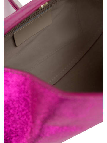 NAEMI Damen Handtasche in Laminat Fuchsia