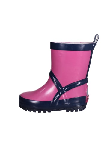 Playshoes Gummistiefel uni in Pink/Marine