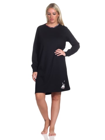 NORMANN Nachthemd   - 76228 in schwarz