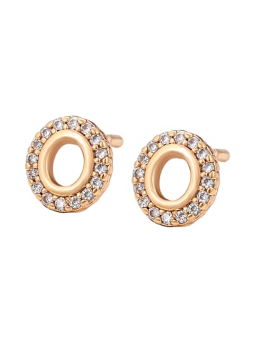 faina Women Stud Earrings in Rose Gold