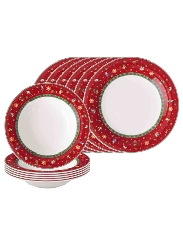 Villeroy & Boch 12er Set Tafelservice Toy's Delight in rot