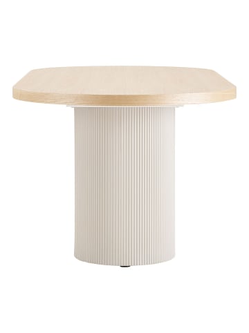 ebuy24 Esstisch Solva Sandfarbe 100 x 220 cm