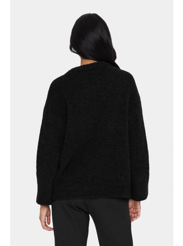 SAINT TROPEZ Strickpullover GelaSZ Lockere Passform in Black